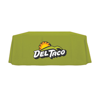 6' Del Taco Green Logo Tablecloth (draped)