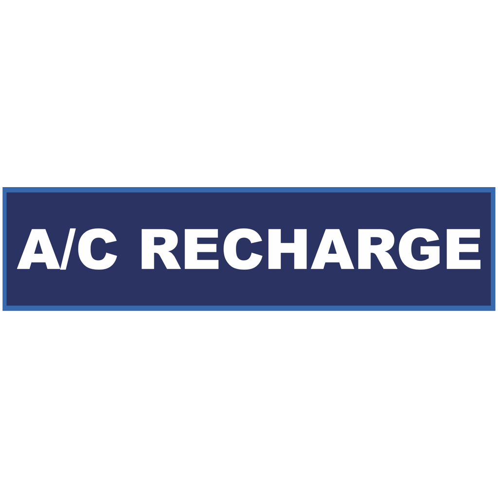 2' X 8' FullSpeed Automotive Blue A/C Recharge Mesh Bay Banner