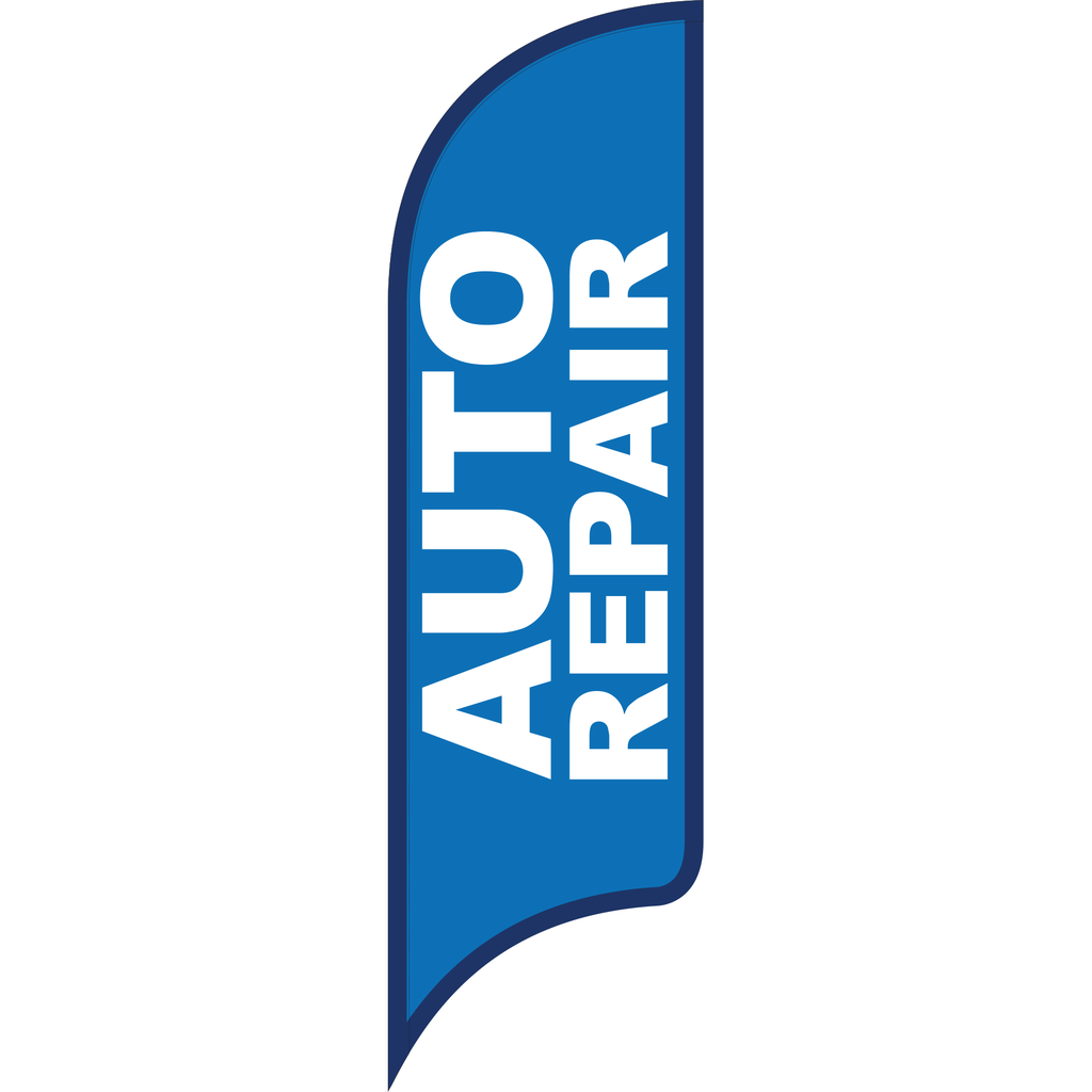 12' FullSpeed Automotive Blue Auto Repair AdverSail Flag