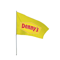 3' x 5' Denny's Yellow Logo Flag